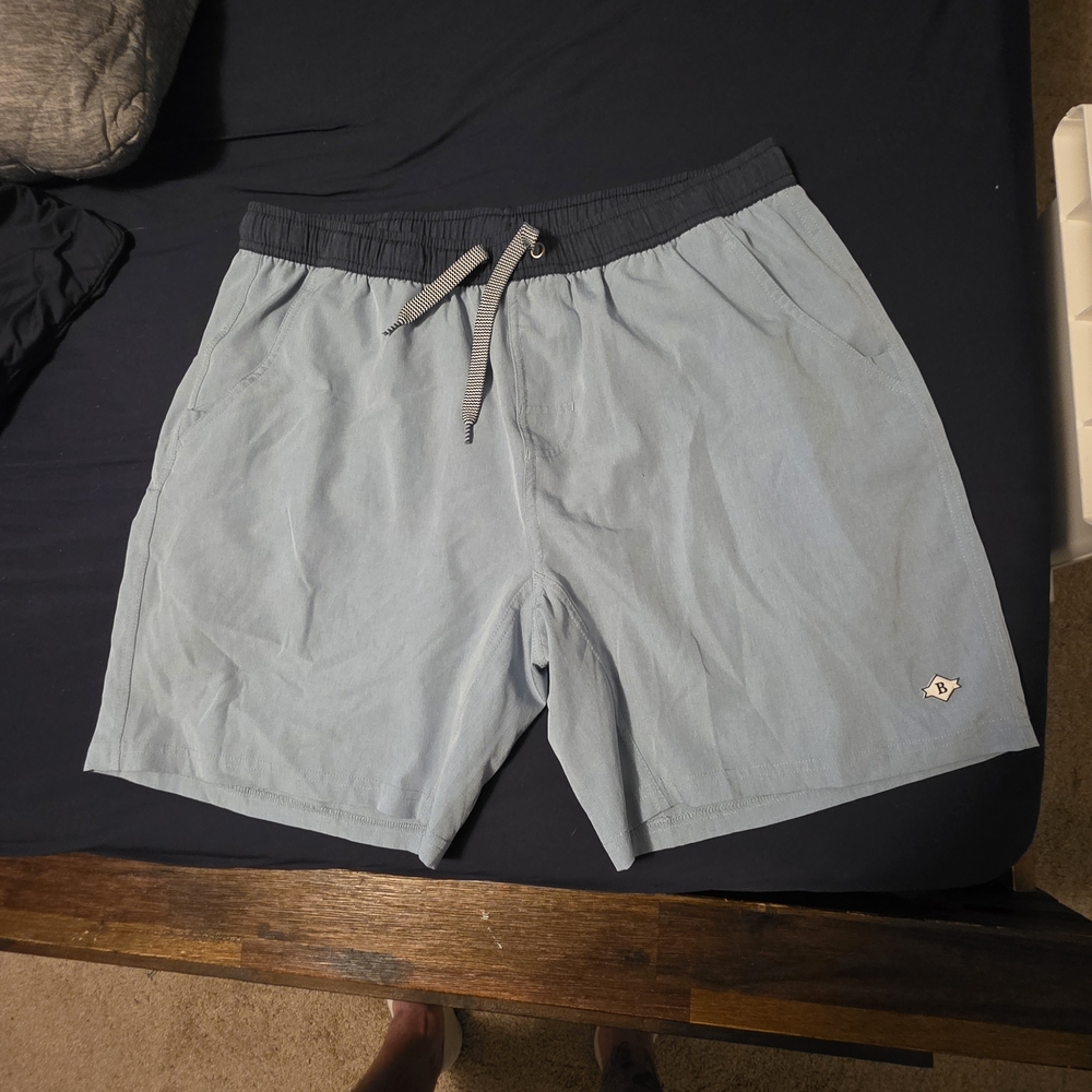 BURLEBO Sky Blue Casual Shorts